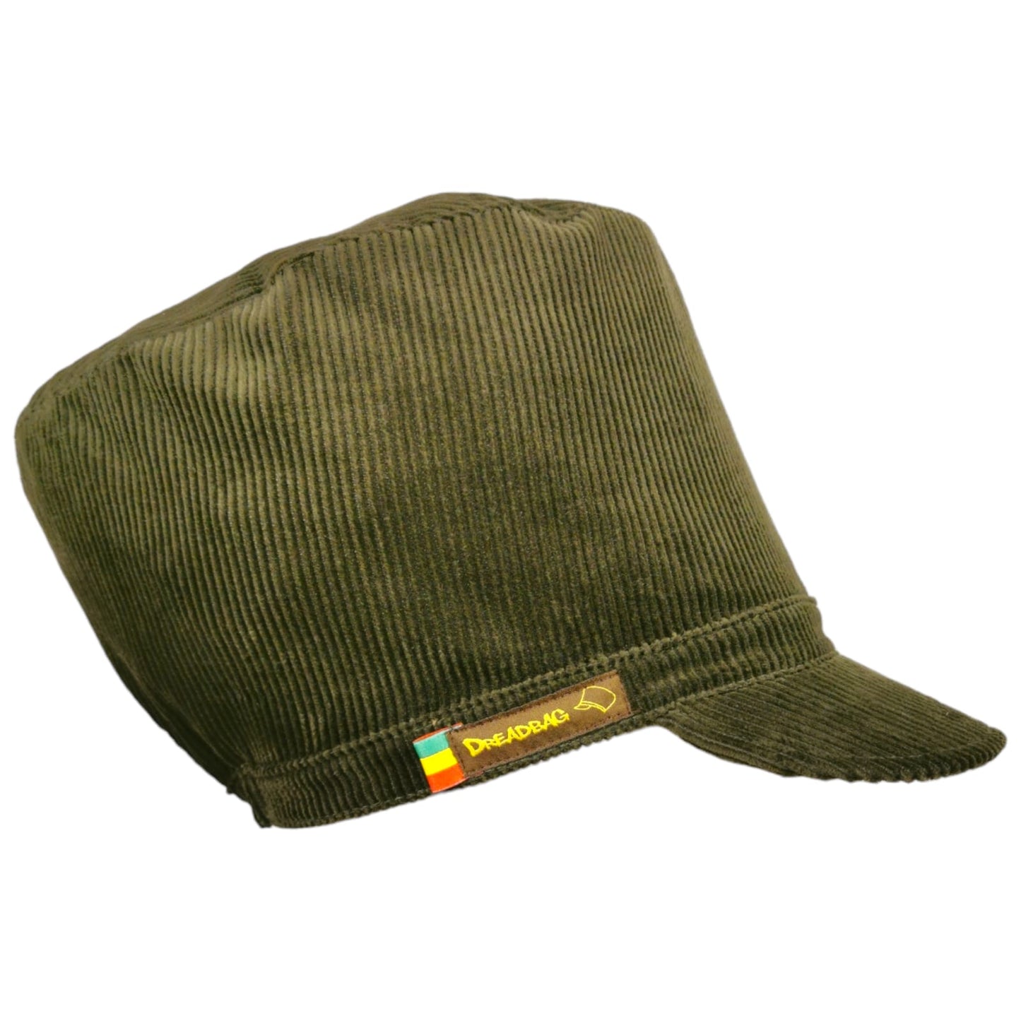 Corduroy Dreadbag 'Jah Army' Dark Green by Hut.Berlin