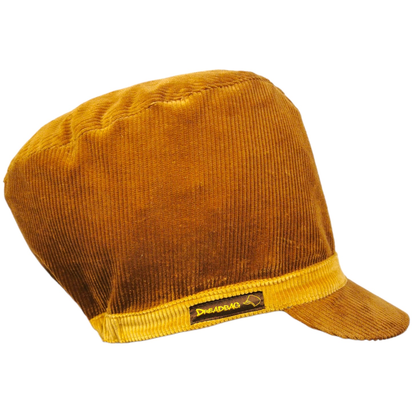 Corduroy Dreadbag Brown/Gold by Hut.Berlin