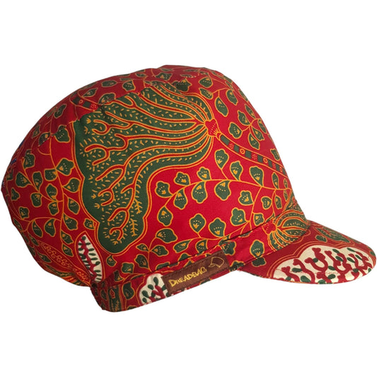African Waxed Cotton Dreadbag 'Leaves' von Hut.Berlin